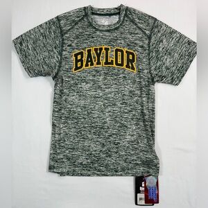 NWT BADGER SPORT Unisex Youth Baylor University Space Dye Athletic T-Shirt Small